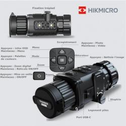 Module Thermique (CLIP-ON) HIKMICRO Thunder Pro TH35PC + Adaptateur  + Oculaire de conversion