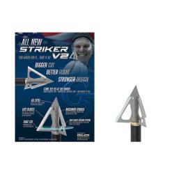 Lot de 3 pointes de chasse G5 Striker V2 à lame fixe 125gr