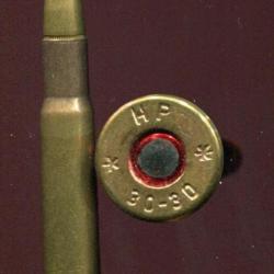 .30-30 Winchester - marque HIRTENBERGER HP -  balle laiton pointe plomb