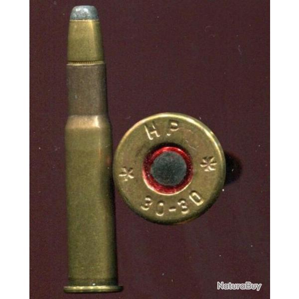 .30-30 Winchester - marque HIRTENBERGER HP -  balle laiton pointe plomb