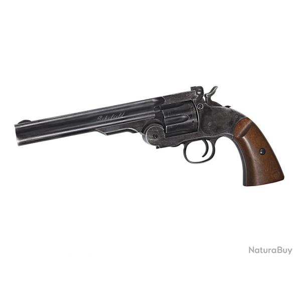 REVOLVER SCHOFIELD 6 CO2 BLACK FULL METAL 4.5 PLOMBS