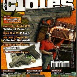 cibles 427. pistolet an XIII , carabine medved, col moschin, glock 38 et 39 en 45 , brown bess,
