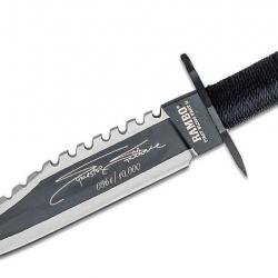 Couteau Rambo First Blood Part II Mini Sylvester Stallone Signature Edition Lame Acier 420 RB9432