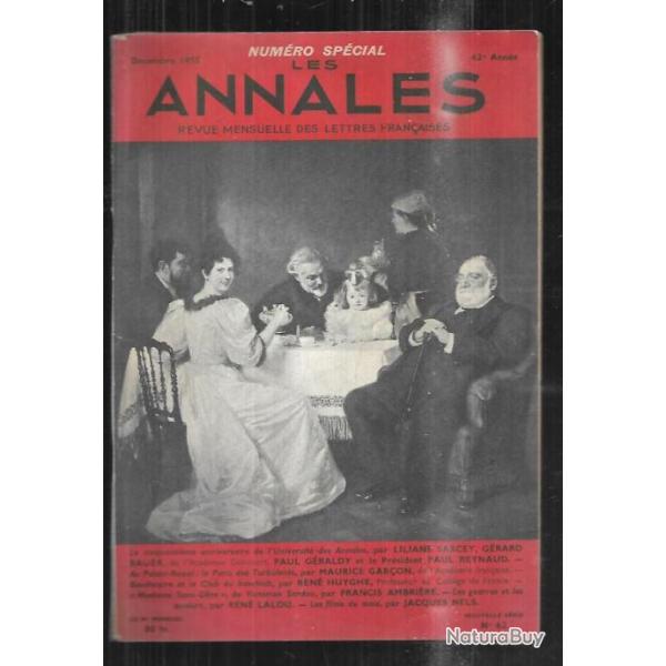 les annales numro spcial dcembre 1955 de francis ambrire