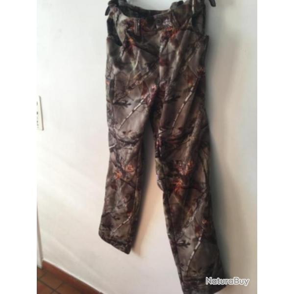 PANTALON CAMOUFLAGE DOUBLE POLAIRE XL SOLOGNAC