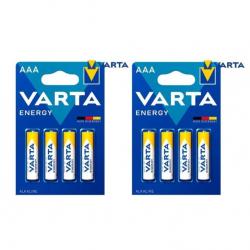 Pile VARTA Energy Alcaline AAA (LR03) - 8 Pièces