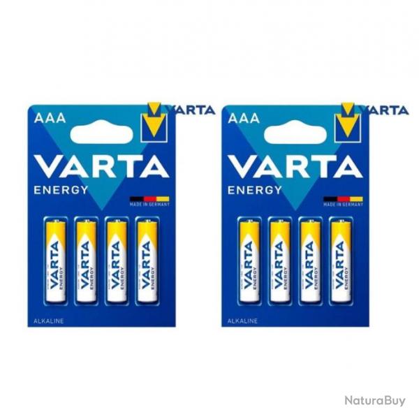 Pile VARTA Energy Alcaline AAA (LR03) - 8 Pices