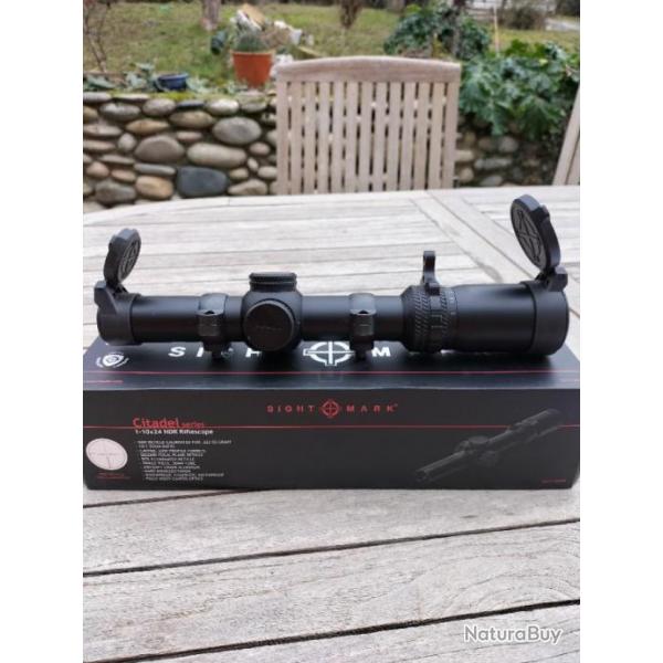 LUNETTE BATTUE ET AFFT SIGHTMARK1 -10 X 24 A L'ETAT NEUF.