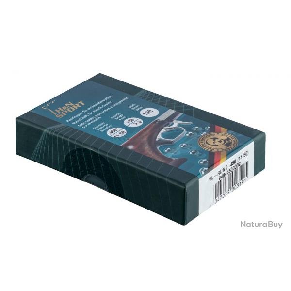 Balles rondes en plombs H&N x 100 Cal.44 (.440'') 11.18mm