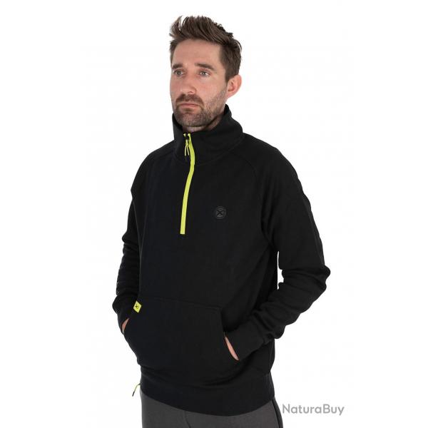 Sweat 1 4 Zip Black Lime Black Edition