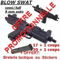 SWAT UZI 17/30 coups + cartouches, huile, lingettes,accessoires, 2 chargeurs + bretelle ou stickers