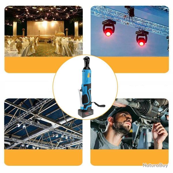 Cle a Cliquet Pro Sans Fil 42V 90N.m, Modele: 1 Batterie