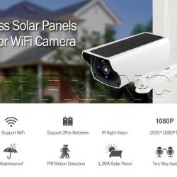 Camera IP Wifi / Cloud Solaire Etanche FHD Audio, Modele: 1080P 2MB 32GB