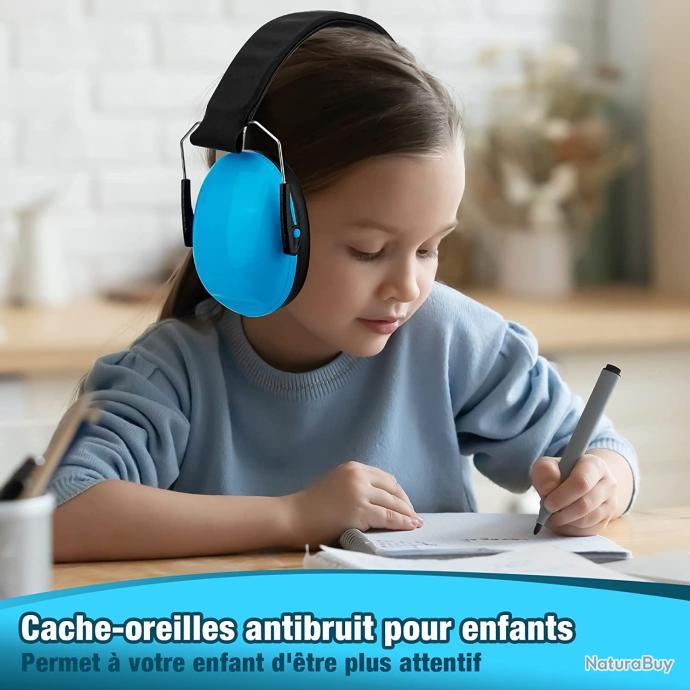 Lot de x2 Casque anti-bruit enfant Protection auditive Feux d'artifices  Concert Autisme BLEU - Casques anti-bruits (10051300)