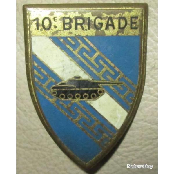10 Brigade Mcanise, dos guilloch, pastille oblongue
