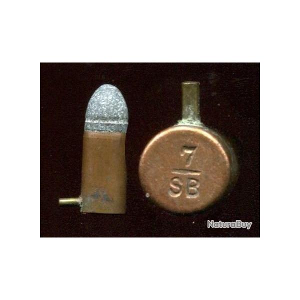 7 mm  broche - SELLEIER & BELLOT  Pragues - marquage = SB 7 - tui cuivre - broche laiton