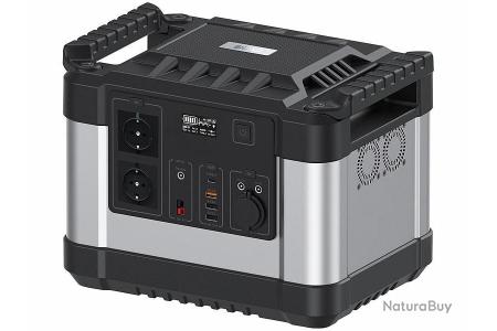 Batterie nomade et convertisseur solaire 1100 Wh Reserve de Courant USB  type C 60 W Prise 220