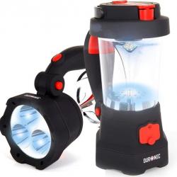 Lampe Torche Lanterne à Dynamo et USB Lanterne à 10 LED  Signal d'Urgence Rouge Clignotant
