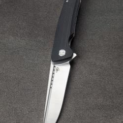 Couteau Bestech Slyther Black Manche G-10 Lame Acier 14C28N IKBS Linerlock Clip BTKG51A1