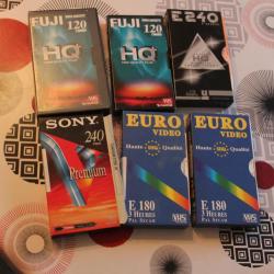 Lot de 6 Cassettes VHS