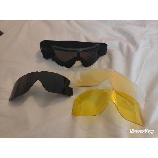 Lunettes de protection  visire interchangeables - airsoft