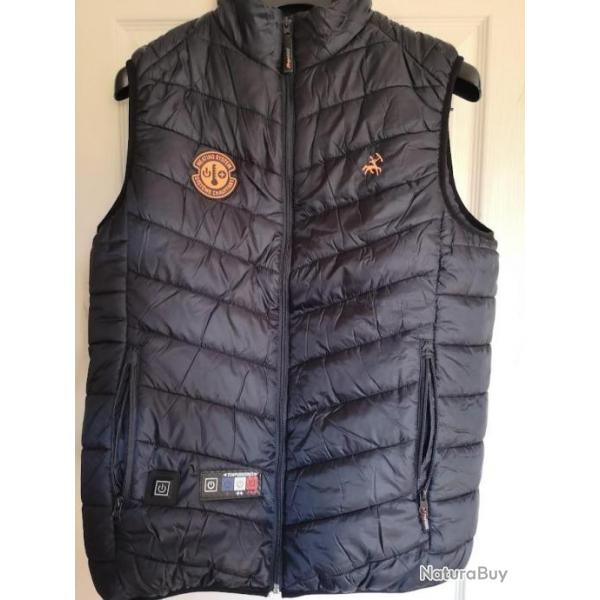 Gilet chauffant LIGNE VERNEY-CARRON avec batterie rechargeable - Taille XL
