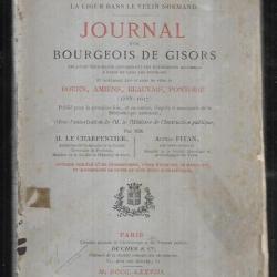 Journal d'un bourgeois de Gisors, relation historique concernant les événements accomplis à Paris et