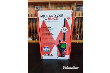 Pack talkie-walkie midland g9 pro export boosté + oreillette +
