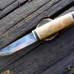 Couteau fixe Puukko avec étui en cuir