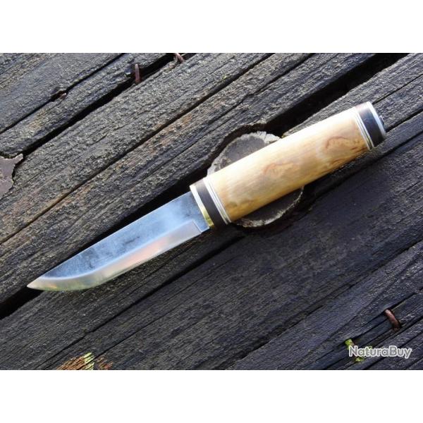 Couteau fixe Puukko avec tui en cuir