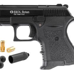 PISTOLET GOMME COGNE EKOL BOTAN NOIR 9MM