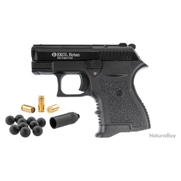 PISTOLET GOMME COGNE EKOL BOTAN NOIR 9MM