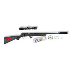 Pack SAVAGE "STEVENS 300 FTBS" Cal 22 LR, Silencieux Nielsen, Lunette Walther 4-9x40. Neuf !!