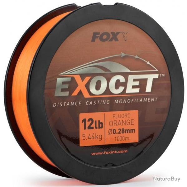 Fluorocarbone Exocet orange mono Fox 0,26 mm