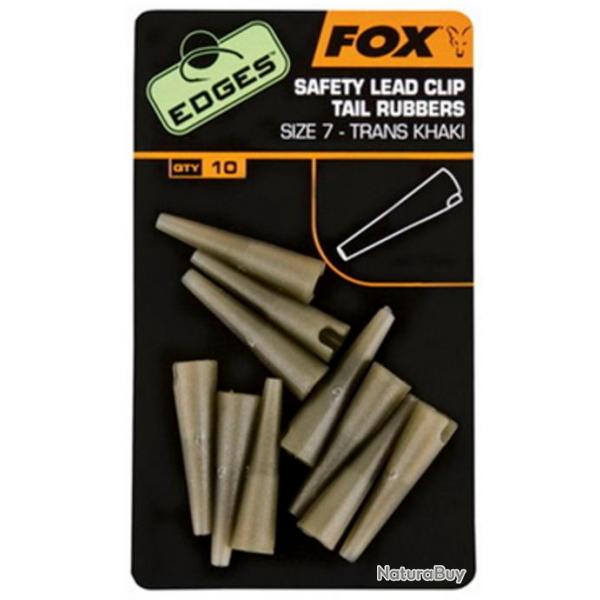 Clip plomb tail rubbers Fox Edges 7