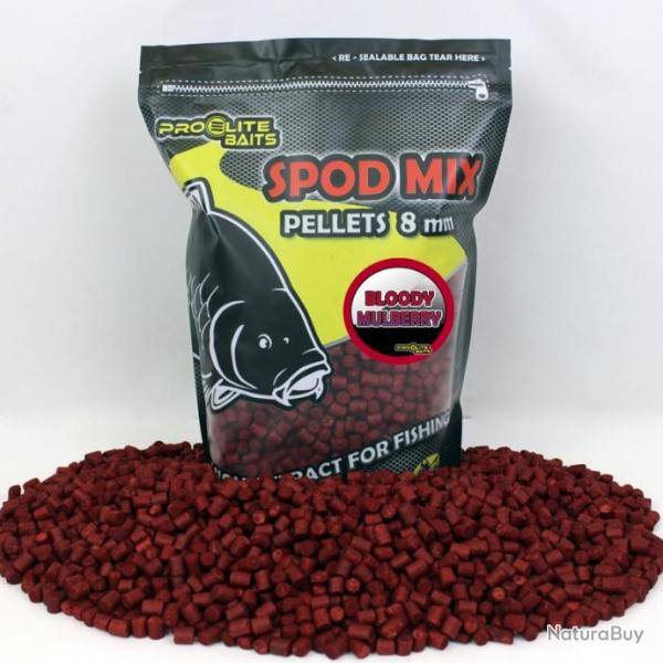 Pellets Spod Mix Pro Elite Baits 8 mm Bloody Mulberry
