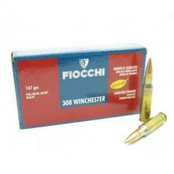 Munitions FIOCCHI Cal.308win 147grs FMJ par 200