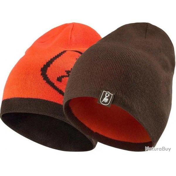 Bonnet rversible marron orange Cumberland DEERHUNTER