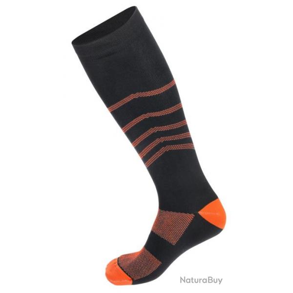 Chaussettes doubles noire orange ProHunt VERNEY CARRON-39/42