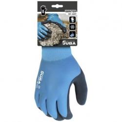 Gants JUBA Polyester / Nylon / Nitrile Bleu - Taille 8 - La Paire