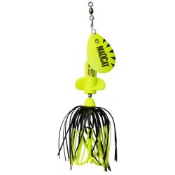 Cuiller A-static screaming spinner Madcat Fluo yellow