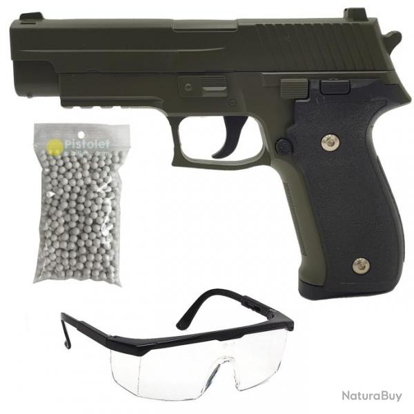 Pack rplique airsoft G.26 style P226 OD (Galaxy)