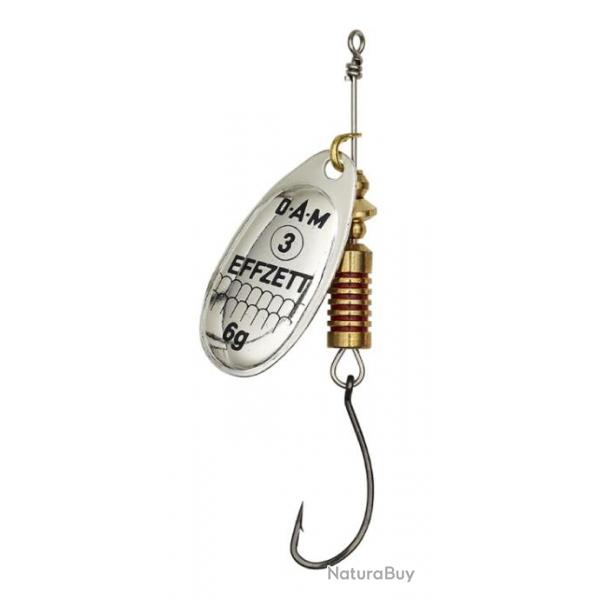 CUILLERE HAMECON SIMPLE SINGLEHOOK SPINNER SINKING Silver Taille 1