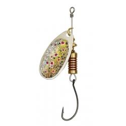 CUILLERE HAMECON SIMPLE SINGLEHOOK SPINNER SINKING Brown trout Taille 1