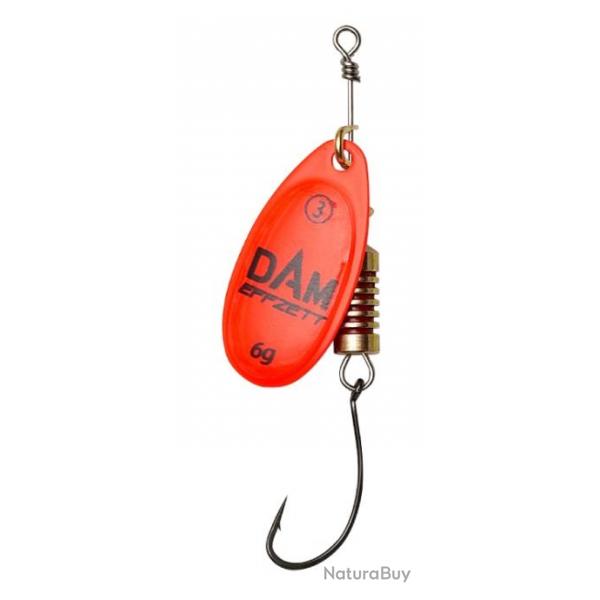 CUILLERE HAMECON SIMPLE SINGLEHOOK SPINNER SINKING Red Taille 3