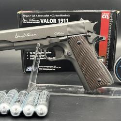 Pack Réplique Colt 1911 Dan Wesson Valor 1911 + 500 Plombs + 5XCO2