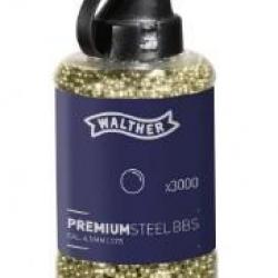 BILLES WALTHER PRENIUM BB GOLD STEEL CAL.45MM 0.36GR X3000