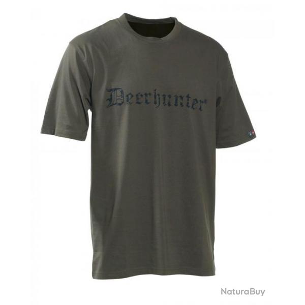 Tee shirt  manches courtes Kaki Deerhunter