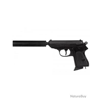 Replique Airsoft Sans Gaz Pistolet Airsoft MK23 2EAGLE Avec Silencieux - Spring 0.5J - Noir/Gris - Parfait Pour Débutants Pistola A Gas