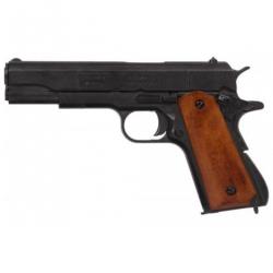Pistolet automatique Colt 1911 plaquettes bois démontable DENIX FACTICE USA US ARMY